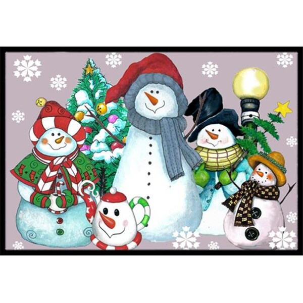 Jensendistributionservices Snowman Collection For The Holidays Indoor & Outdoor Mat; 24 x 36 in. MI253142 - main